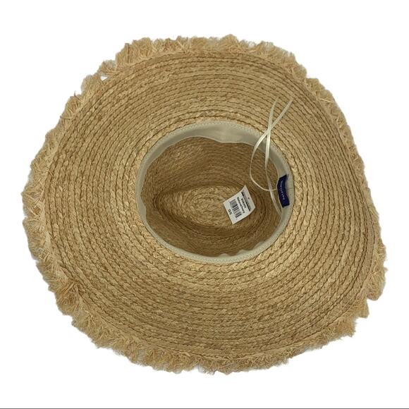 Hat Attack 100% Raffia Straw Cover Up Sun Hat NWT - Picture 11 of 13